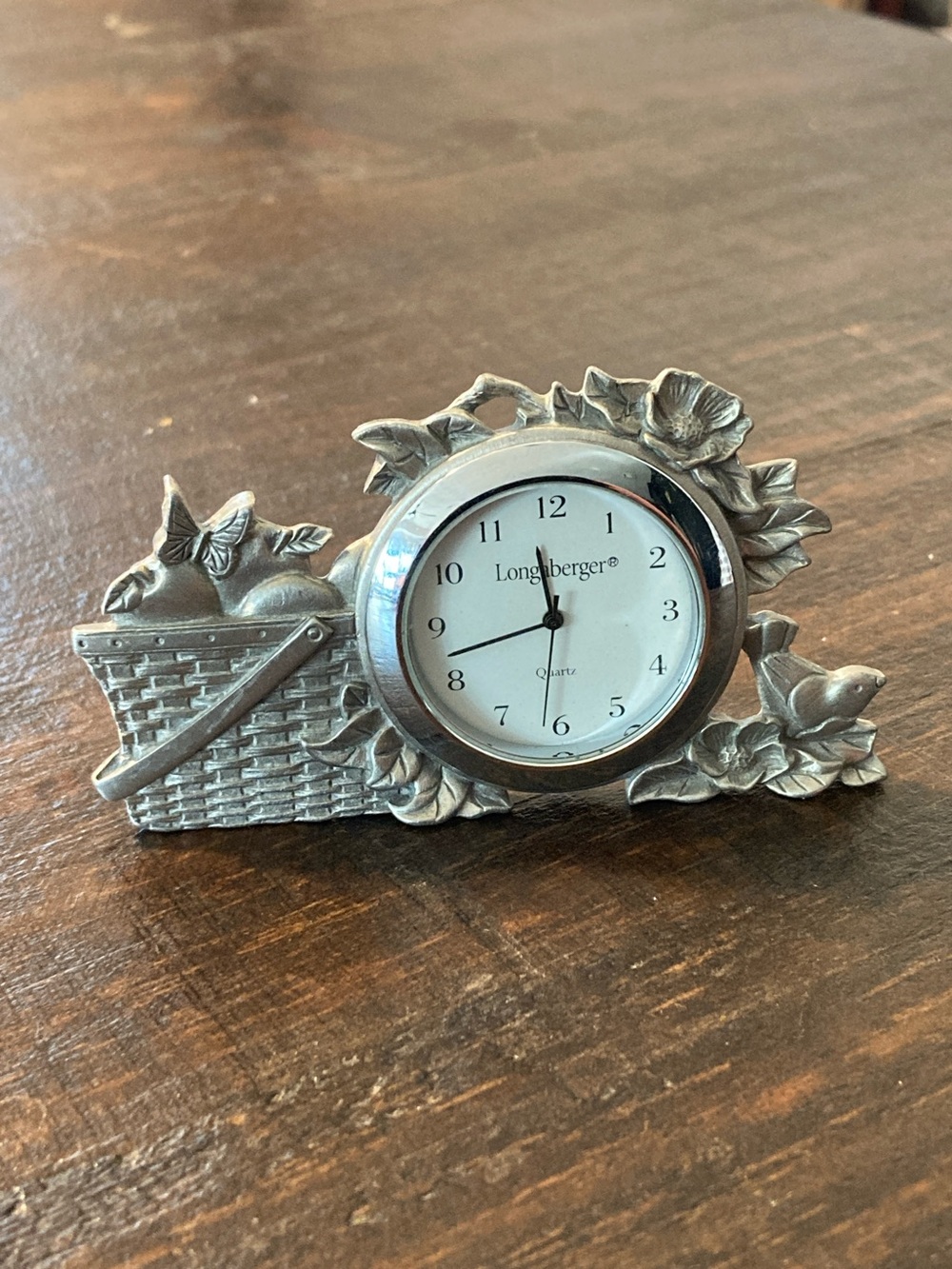 Vintage Longaberger Mini Desk Clock